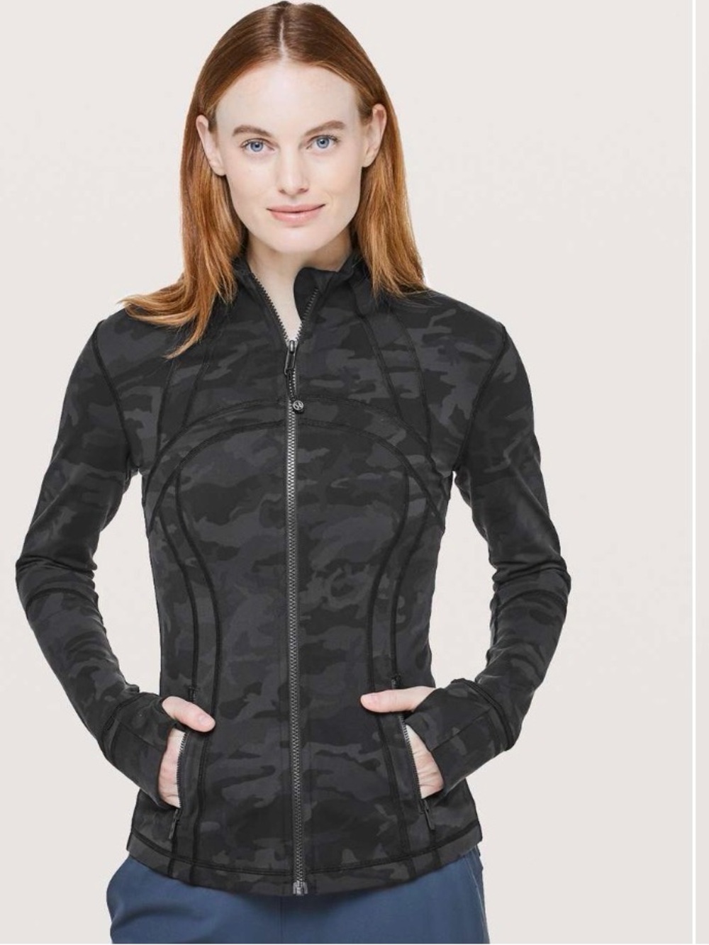 lululemon athletica Dark Charcoal Camo Bomber Jacket